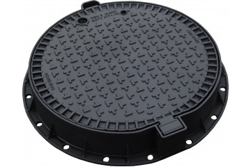 Люк каналізаційний ТМЩ400(D400), 40 тонн, чавунно-бетонна суміш